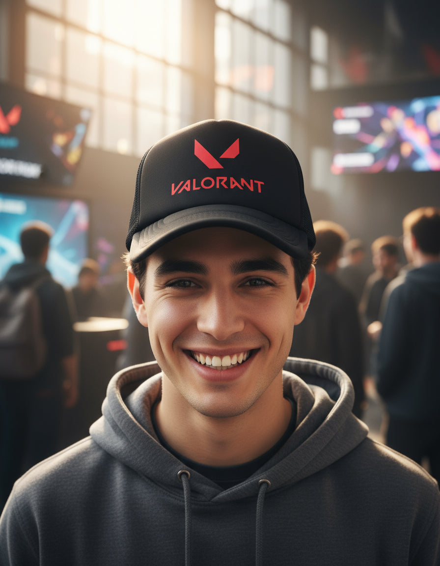Gorra Trucker Valorant Videojuegos Gamer Streaming Ps5 Xbox Negro Ajustable Vlrnt