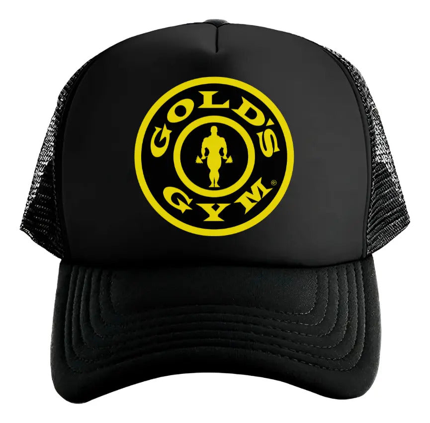 Gorra Trucker Golds Gym Fitness Chris Bumbstead Mr Olympia Negro Ajustable Golds