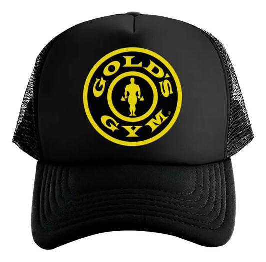 Gorra Trucker Golds Gym Fitness Chris Bumbstead Mr Olympia Negro Ajustable Golds