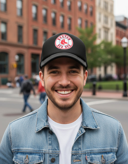 Gorra Red Sox Boston Béisbol Mlb Deportes Negro Ajustable Red Sox