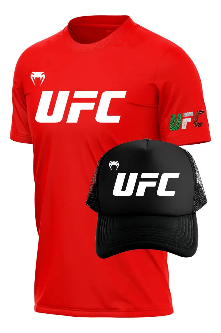 Ufc Playera Y Gorra Ufc Mma Box Muay Thai Kick Boxing Bjj