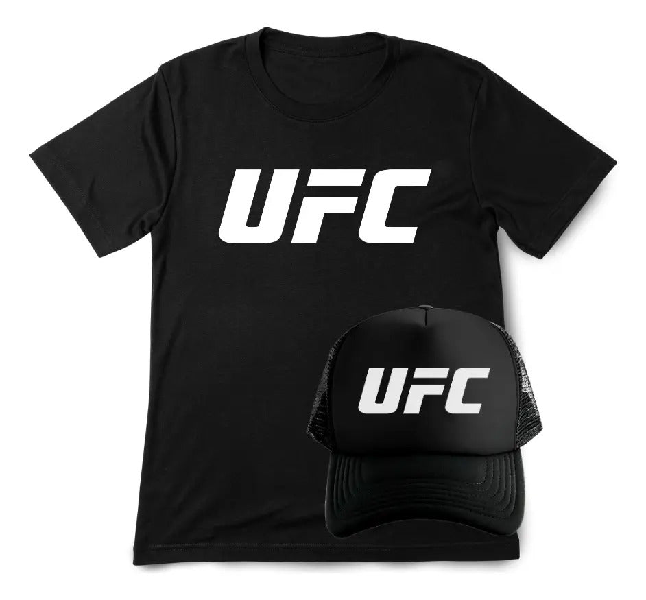 Ufc Playera Y Gorra Unisex Ufc Mma Box Muay Thai Kick Boxing