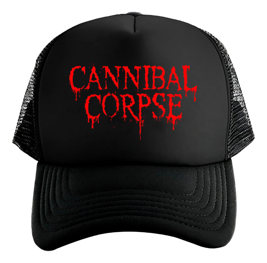 Gorra Cannibal Corpse Música Rock Heavy Metal Negro Ajustable Cc