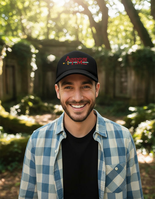 Gorra Adventure Time Hora De Aventura Negro Ajustable At
