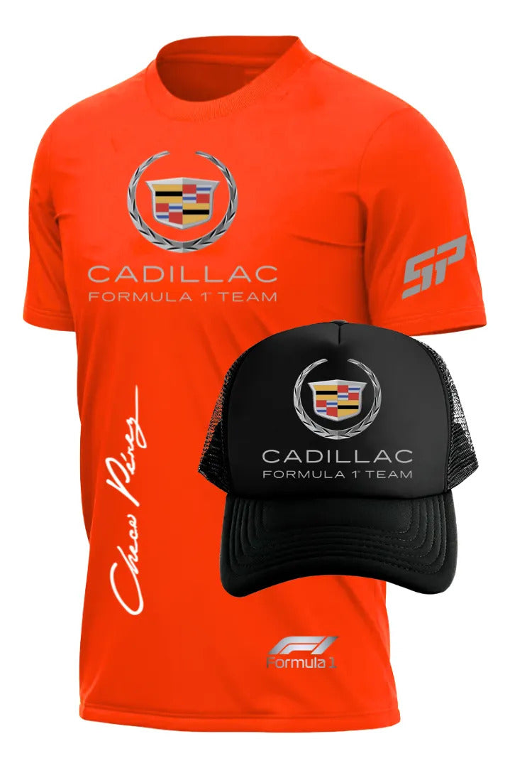 Playera Y Gorra Cadillac Formula 1 Team F1 Automovilismo