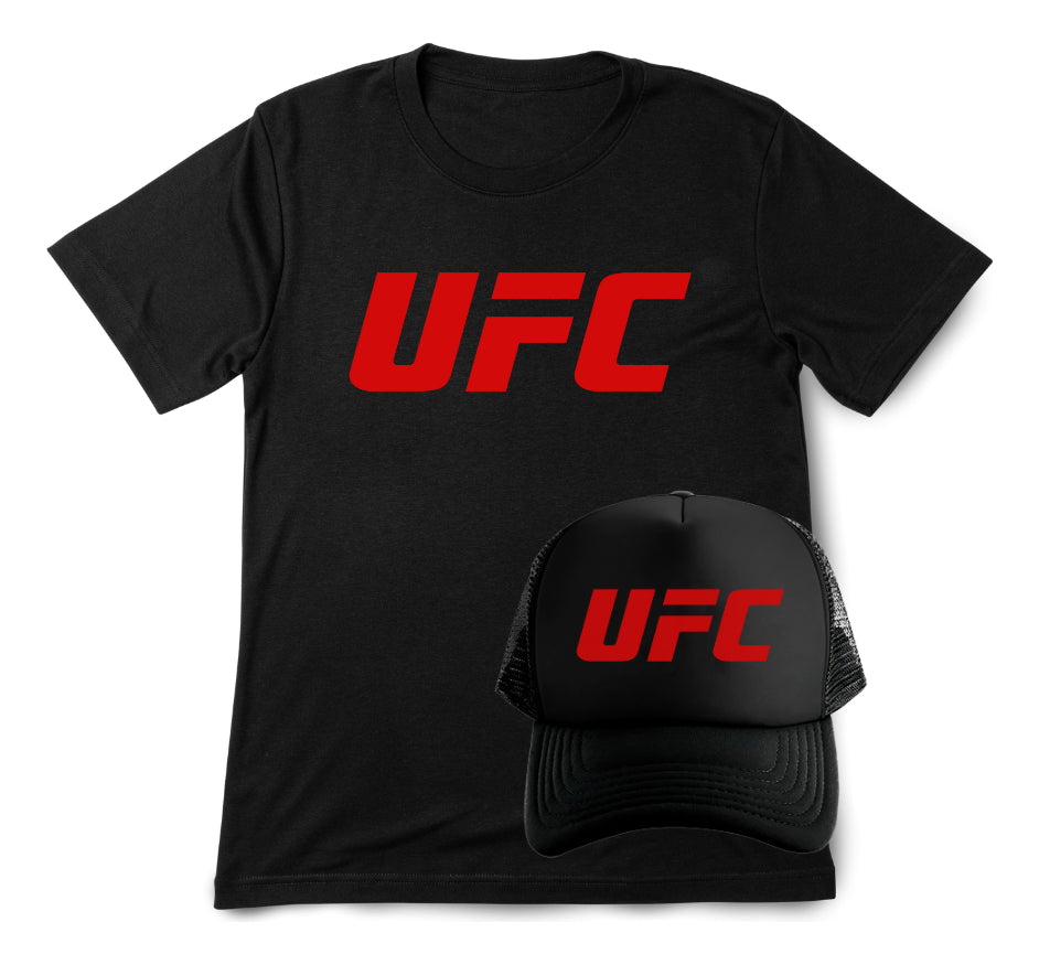 Ufc Playera Y Gorra Unisex Ufc Mma Box Muay Thai Kick Boxing