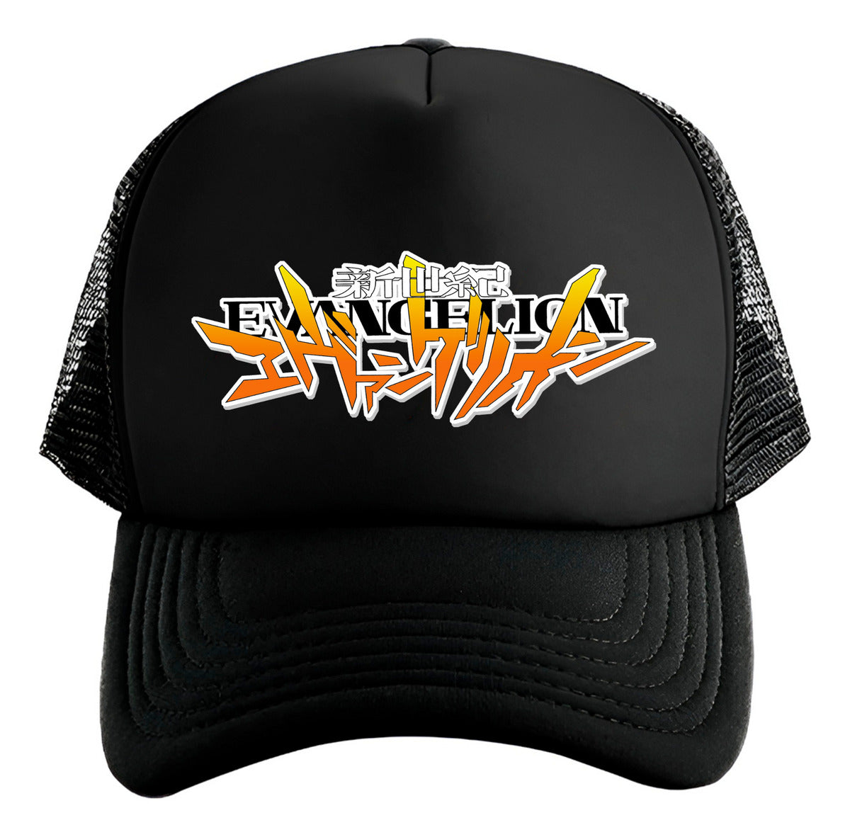 Gorra Evangelion Anime Negro Ajustable Nge