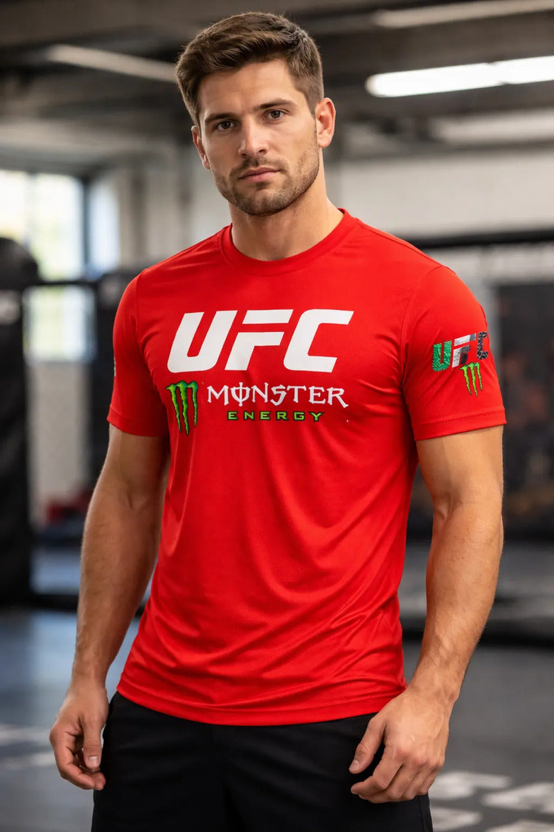 Playera Dry Fit Ufc Monster Energ Mma Box Muay Thai Bjj Kb