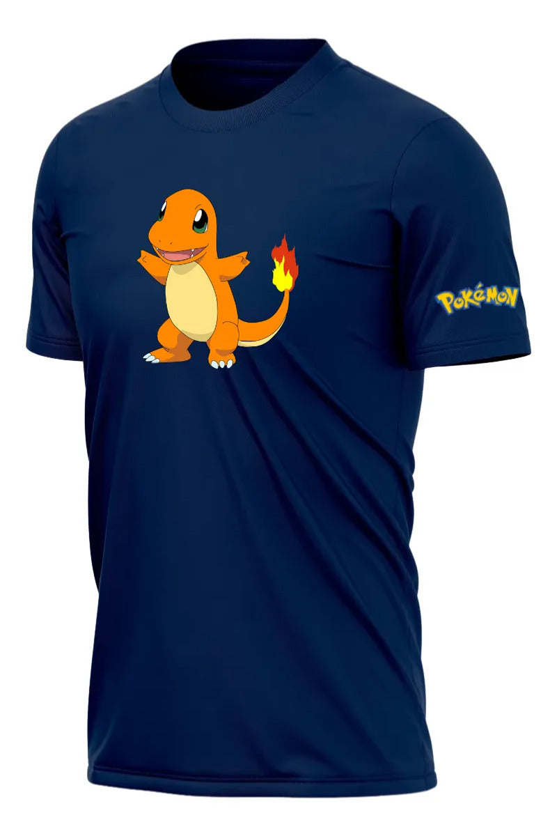 Playera Deportiva Squirtle Charmander Bulbasaur Pokémon