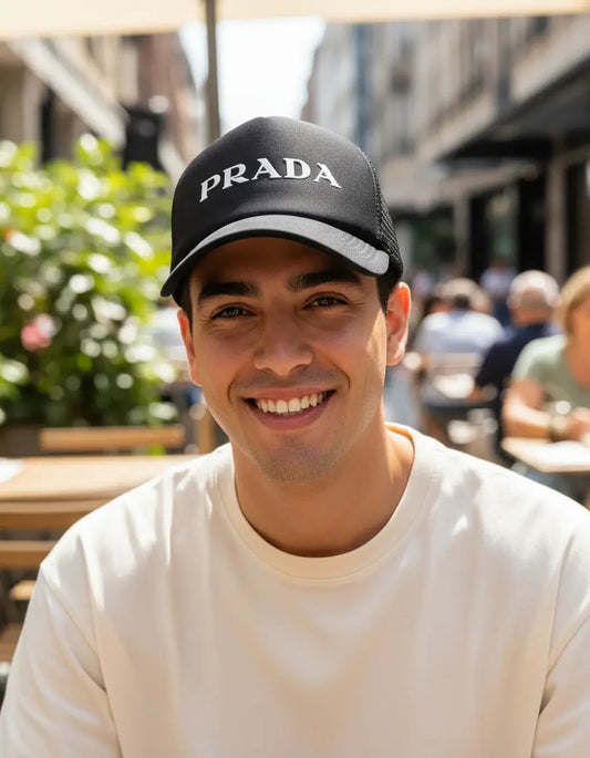 Gorra Prada Moda Moderno Elegante Aesthetic Actualidad Negro Ajustable Prada