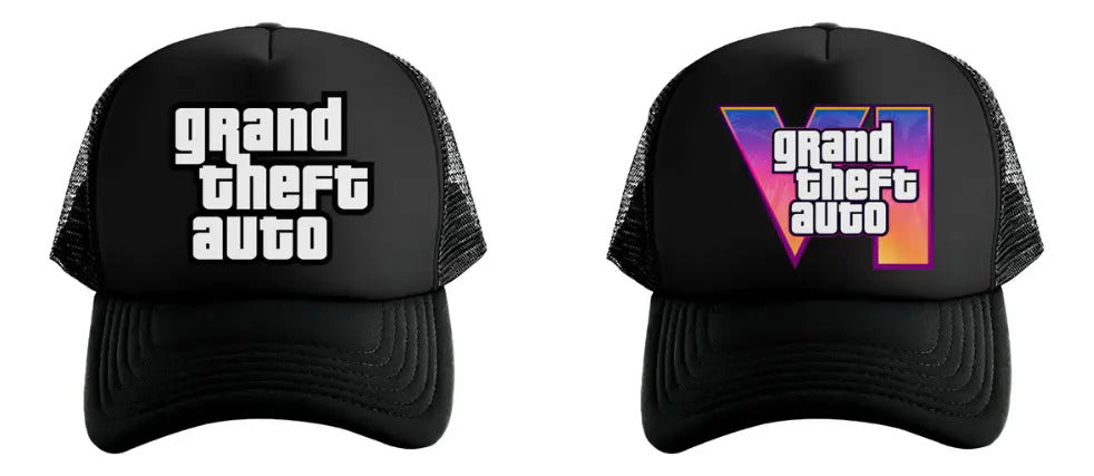 Gorra Trucker Gta 6 Gamer Streaming Ps5 Xbox Pc Rockstar Negro Ajustable Gta6