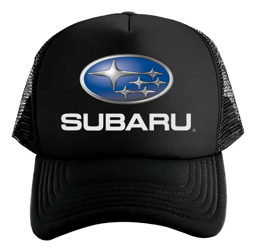 Gorra Trucker Subaru Coche Vehículo Automóvil Automovilismo Negro Ajustable Sbru
