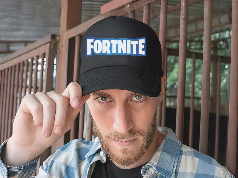 Gorra Fornite Videojuegos Gamer Ps5 Xbox Pc Streaming Gaming Negro Ajustable Fornite