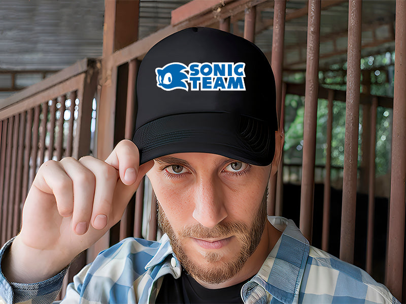 Gorra Sonic Team Negro Ajustable St