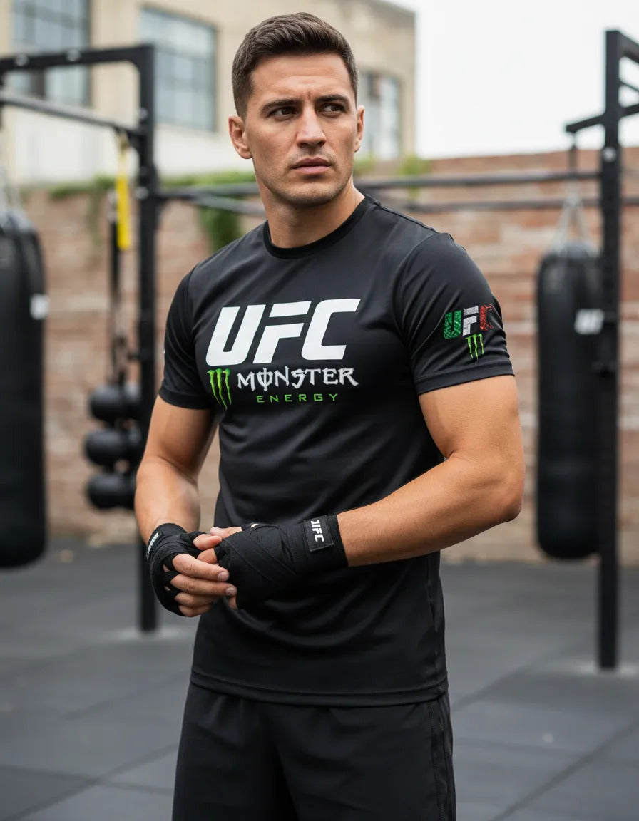Playera Ufc Monster Energ Mma Box Muay Thai Bjj Kick Boxing