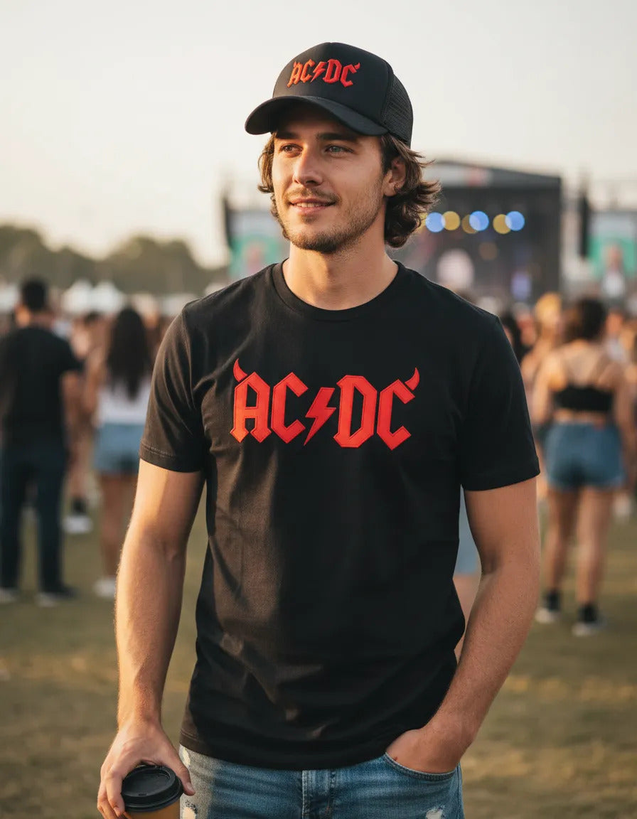 Playera Y Gorra Acdc Música Rock Heavy Metal