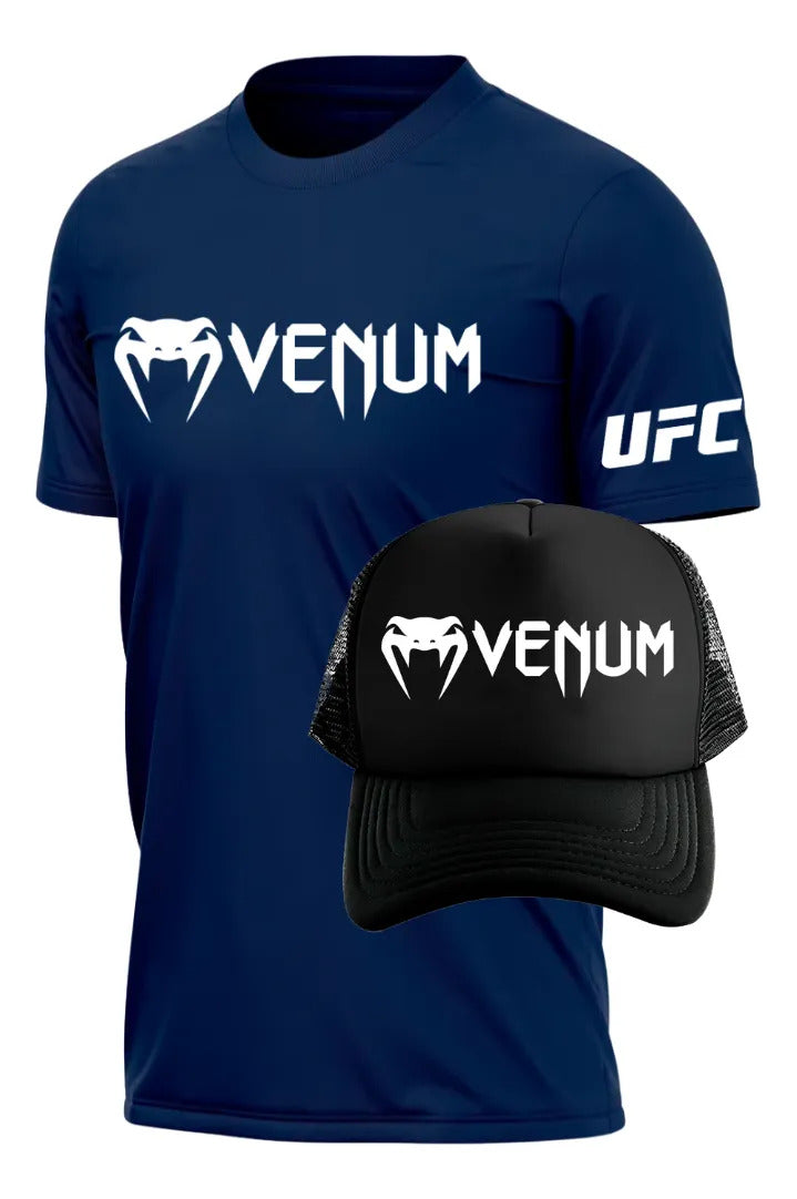 Playera Y Gorra Venum Ufc Classic Mma Box Muay Thai Kb Bjj