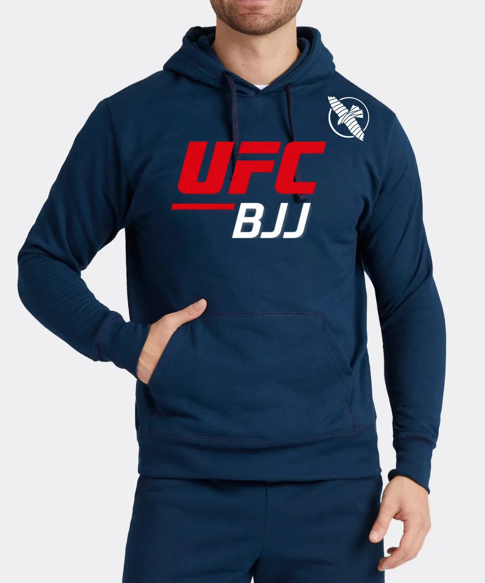 Sudadera Ufc Bjj Brazilian Jiu Jitsu Mma Hayabusa Ch Azul Red