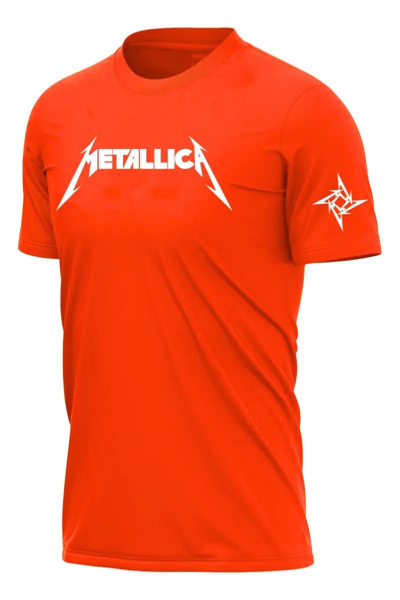 Playera Metallica Deportiva Dry Fit Música Rock Heavy Metal