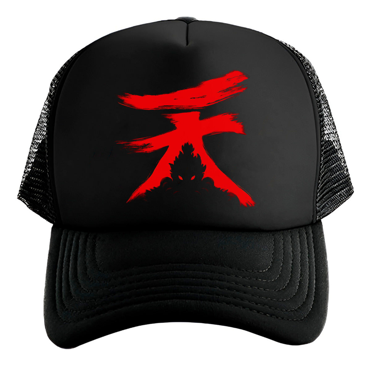 Gorra Akuma Street Fighter Ufc Videojuegos Gamer Ps5 Xbox Pc Negro Ajustable Akuma