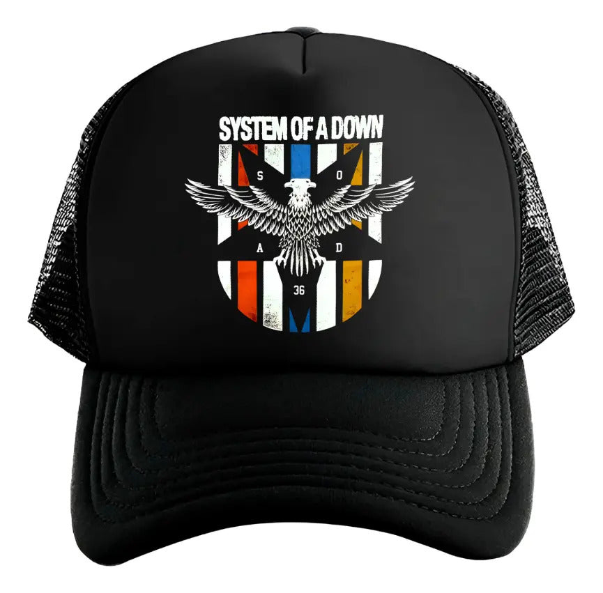 Gorra Sistem Of A Down Soad Música Rock Negro Ajustable Soad