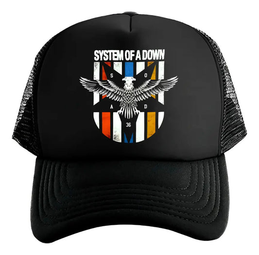 Gorra Sistem Of A Down Soad Música Rock Negro Ajustable Soad