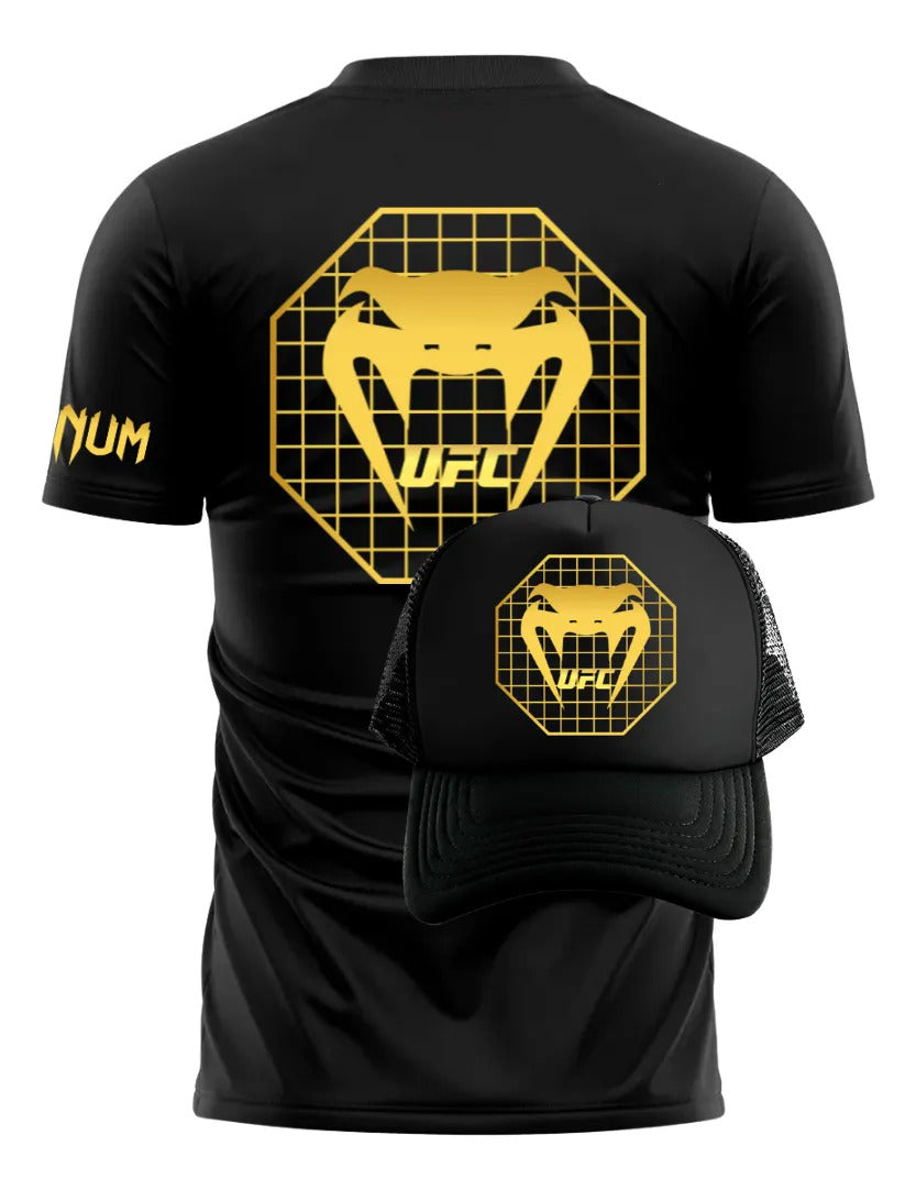 Playera Y Gorra Ufc Venum Octa Mma Box Muay Thai Kick Bjj Kb