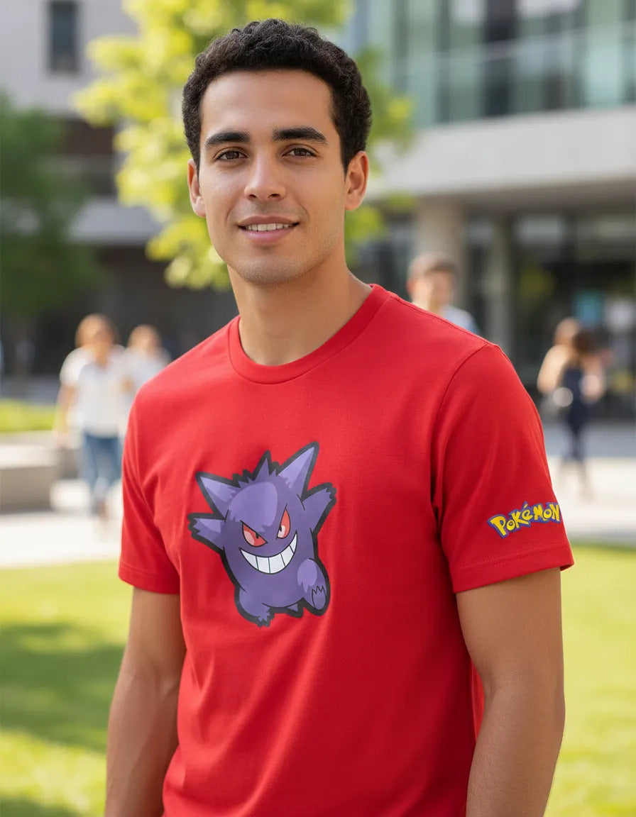 Playera Pokémon Gengar Pikachu Charmander Bulbasaur Squirtle