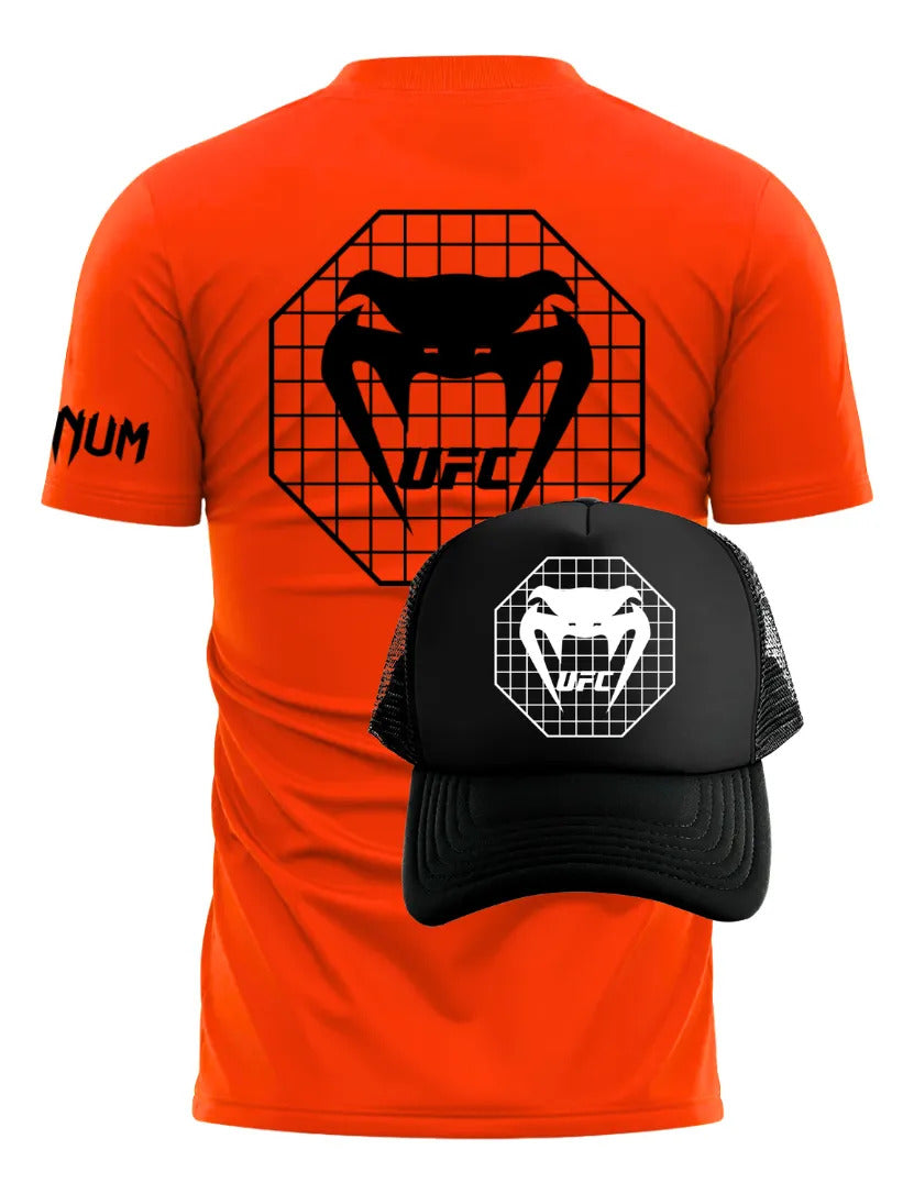 Playera Y Gorra Ufc Venum Octa Mma Box Muay Thai Kick Bjj Kb