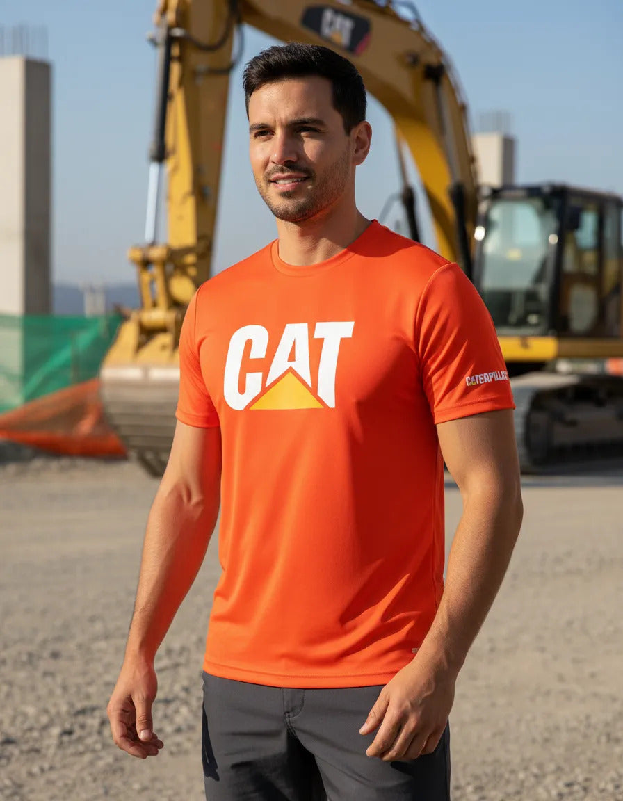 Playera Deportiva Caterpillar Maquinaria Construcción