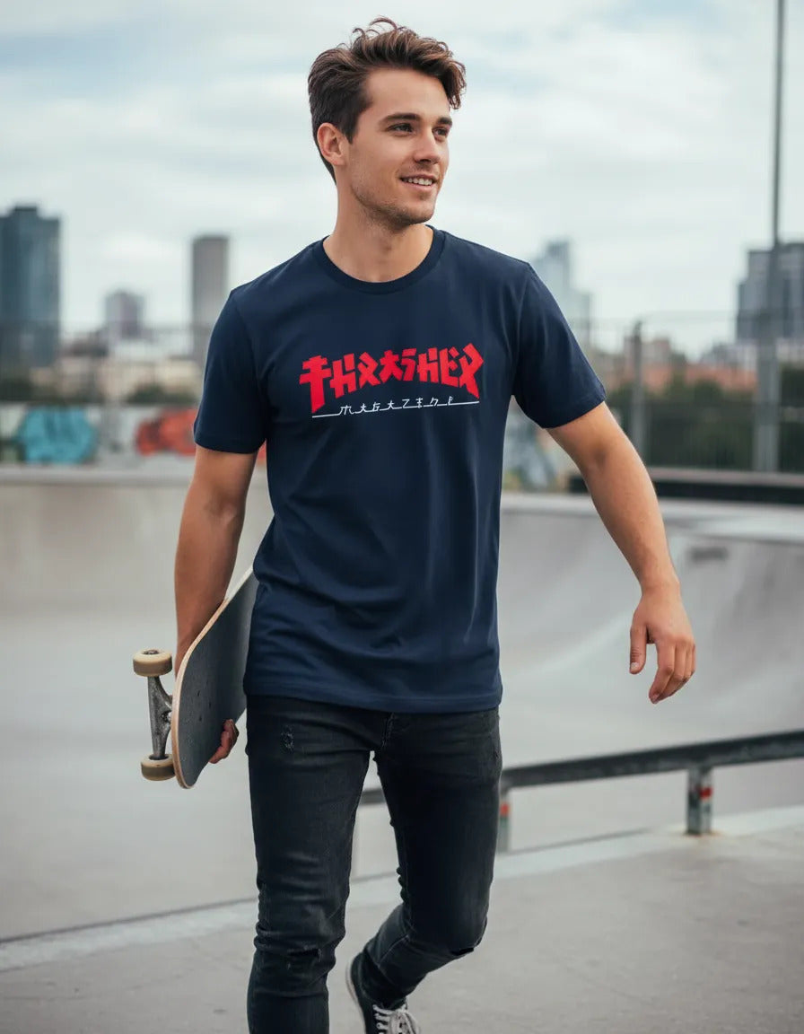 Playera Thrasher Magazine Godzilla Skate Deportes Urbanos