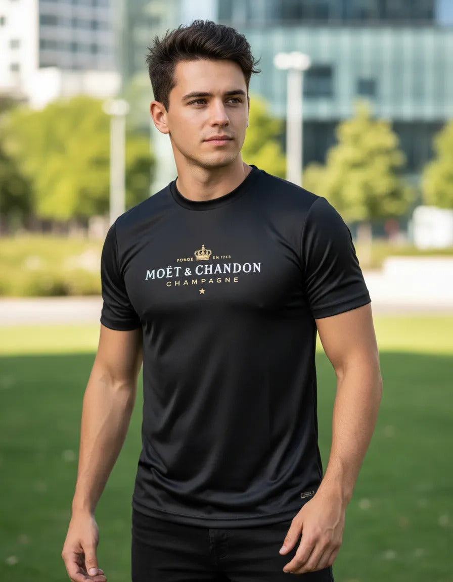 Playera Deportiva Moët & Chandon Champagne Elegante Moda