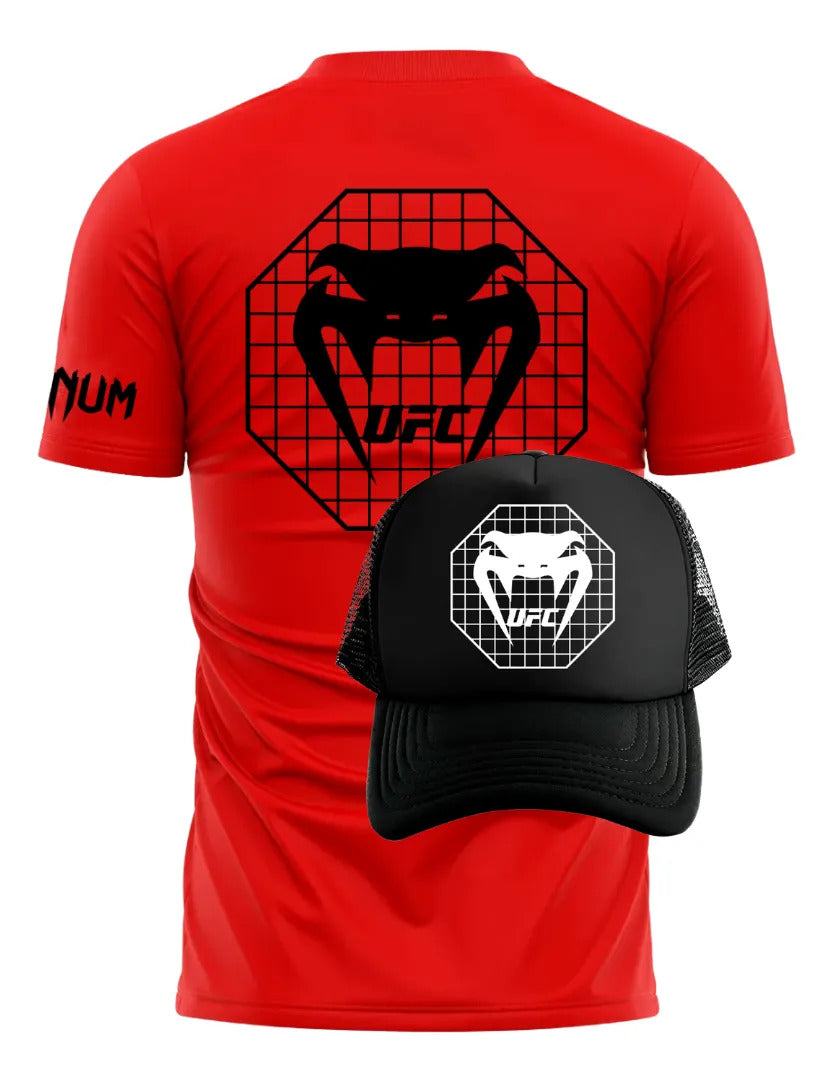 Playera Y Gorra Ufc Venum Octa Mma Box Muay Thai Kick Bjj Kb