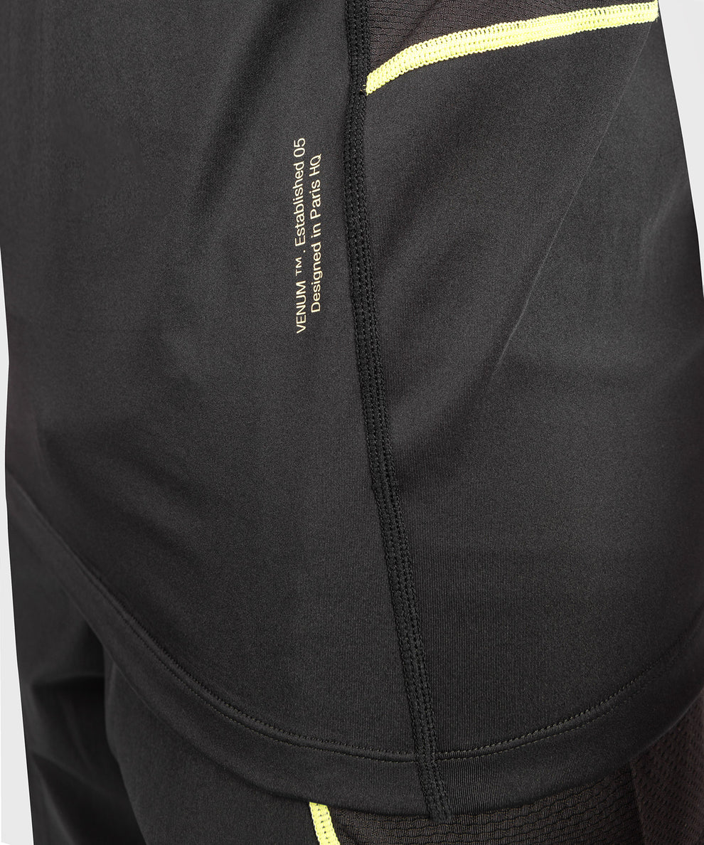 Venum Fusion 2.0 Men Dry Tech T-Shirt - Black/Yellow